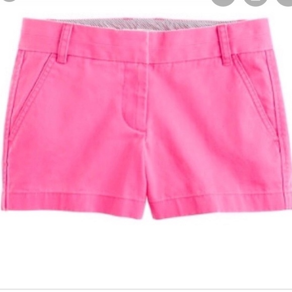 J. Crew Pink Chino Shorts - Picture 1 of 4